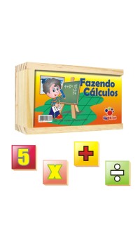 FAZENDO CÁLCULOS COM 24 PEÇAS EM MDF